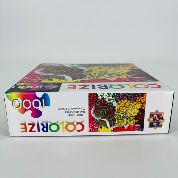 Master Pieces 1000 Piece Colorize "Totally Tulips" Jigsaw Puzzle - New/Sealed - Picture 5 of 13